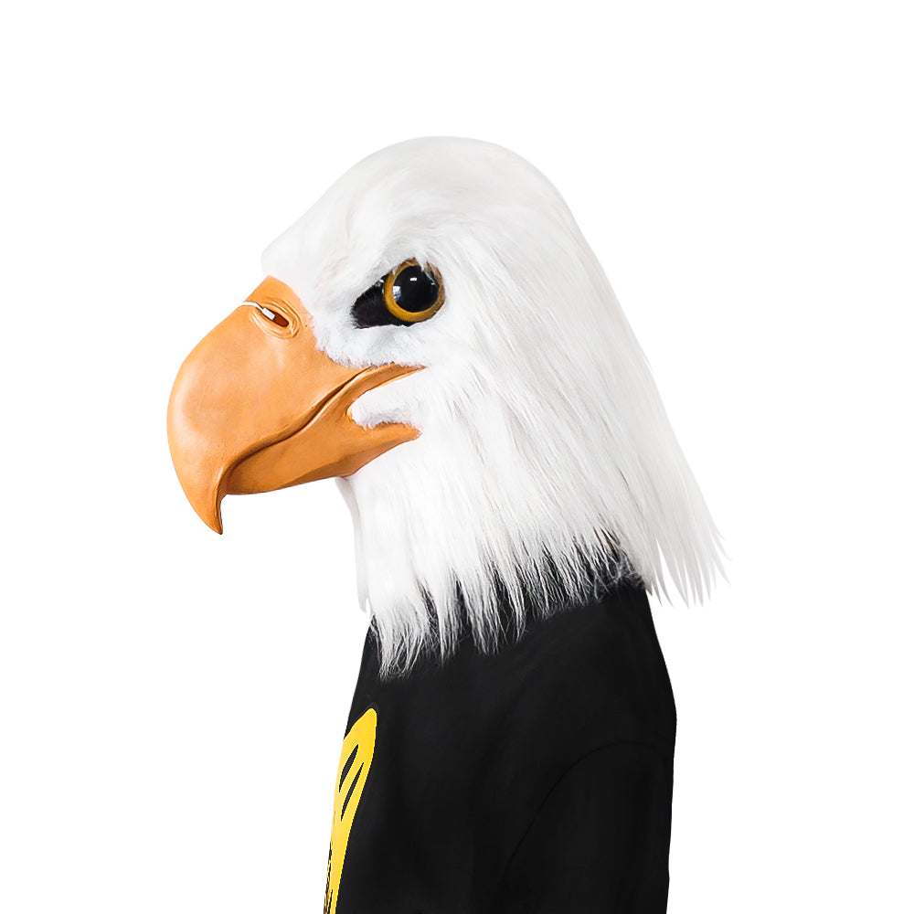 GreenHB Eagle Mask Halloween Costume Eagle Head Animal Latex Mask for Halloween
