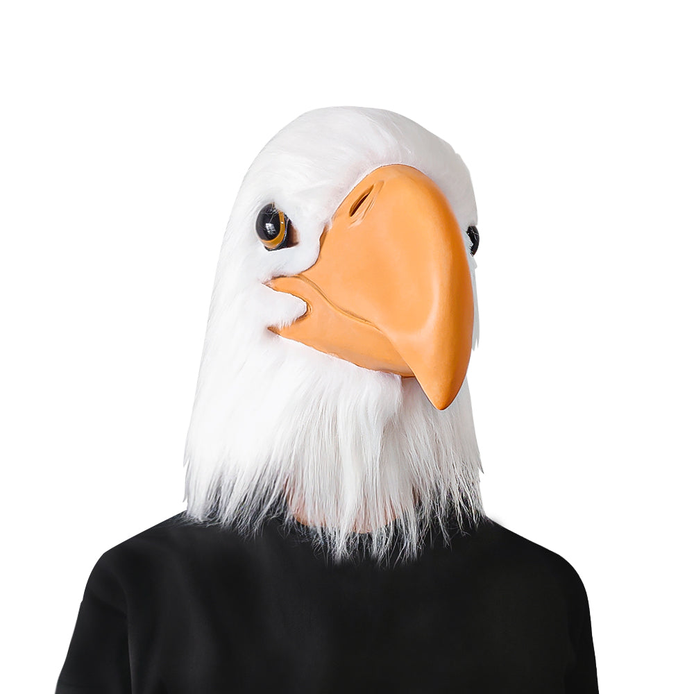 GreenHB Eagle Mask Halloween Costume Eagle Head Animal Latex Mask for Halloween