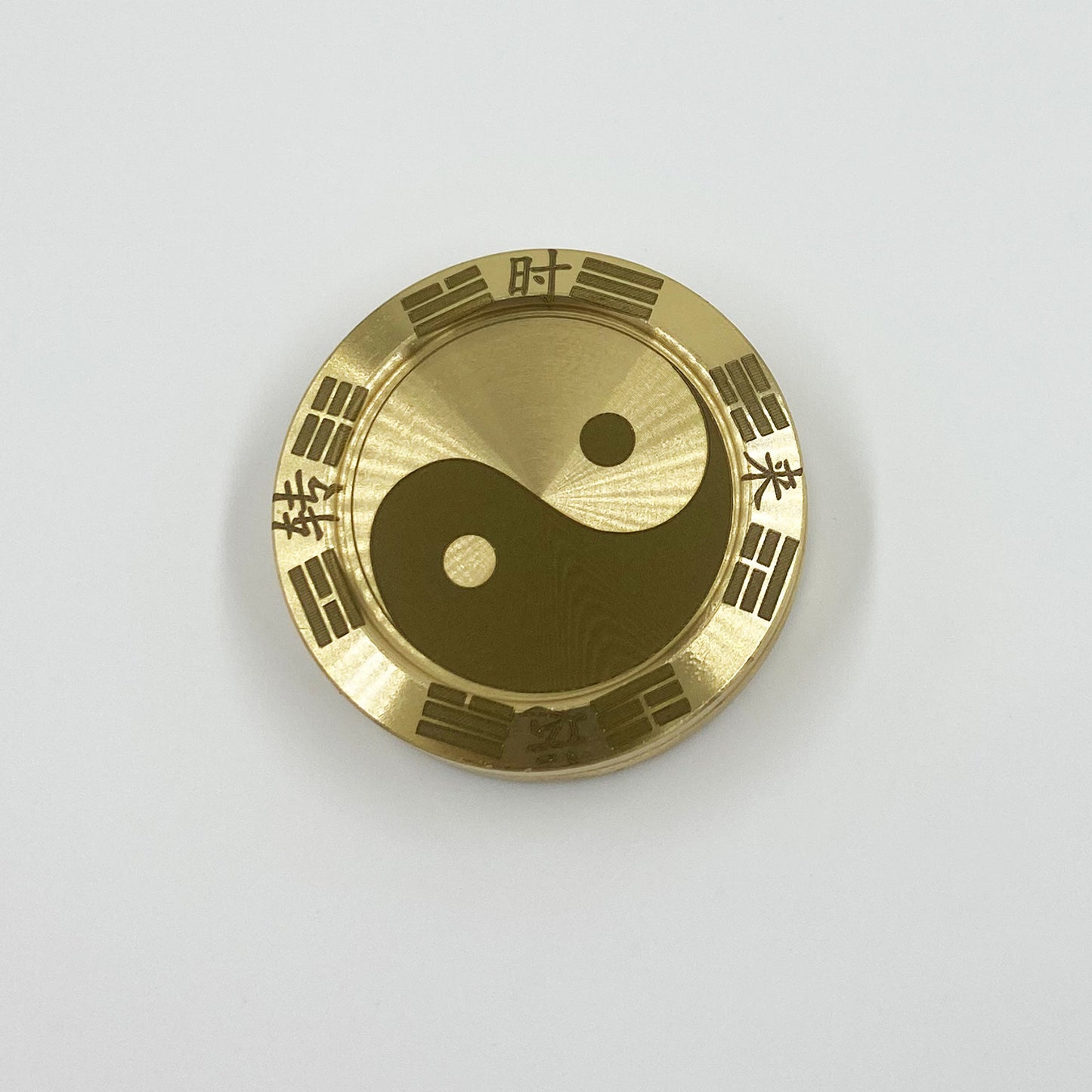GreenHB Metal Fidget Slider Lucky Coin - Tai Chi Coin Haptic Coin EDC Toy Metal Fidget Toys, More Cycle You Played More Luck You Got, Every Dog Has His Day, All Money Go My Home