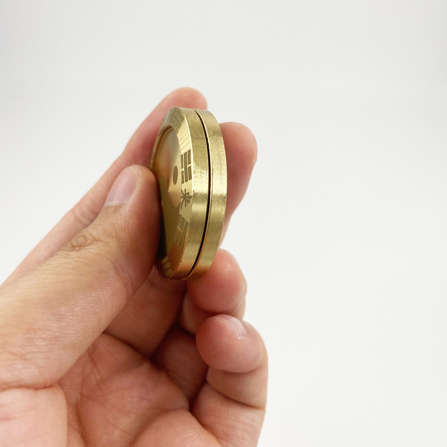 GreenHB Metal Fidget Slider Lucky Coin - Tai Chi Coin Haptic Coin EDC Toy Metal Fidget Toys, More Cycle You Played More Luck You Got, Every Dog Has His Day, All Money Go My Home